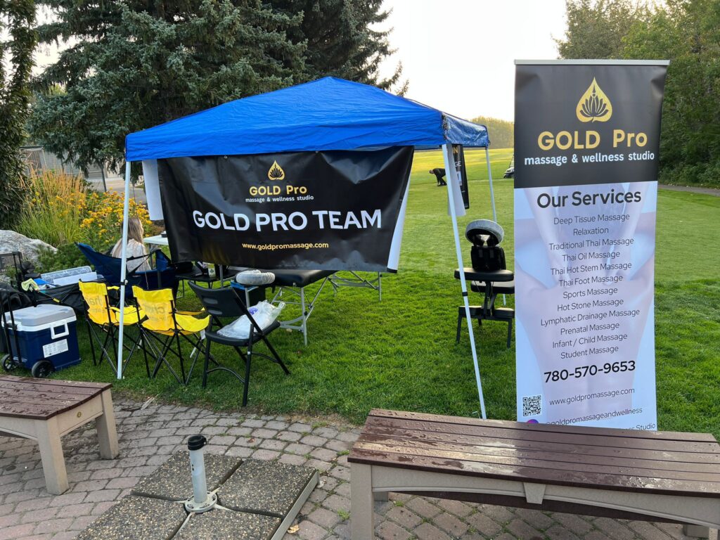 gold pro massage booth
